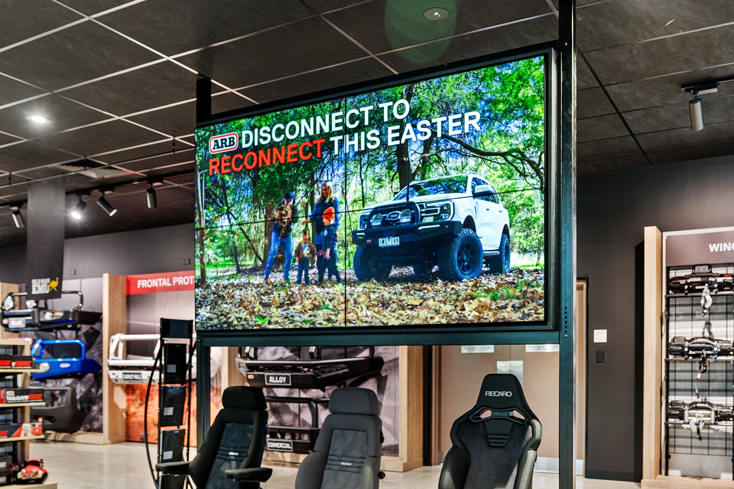 samsung video wall installation vm55b-u arb penrith display australia