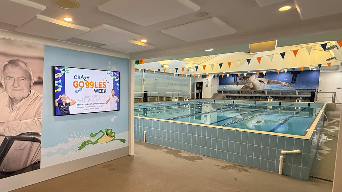 Carlile Swimming Upgrades to Fusion Signage