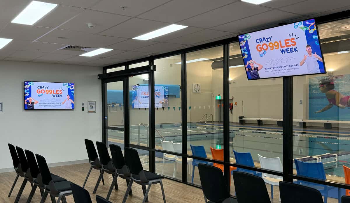 Carlile Swimming Upgrades to Fusion Signage