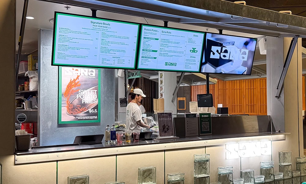 sana mediterranean south eveleigh digital signage upgrade