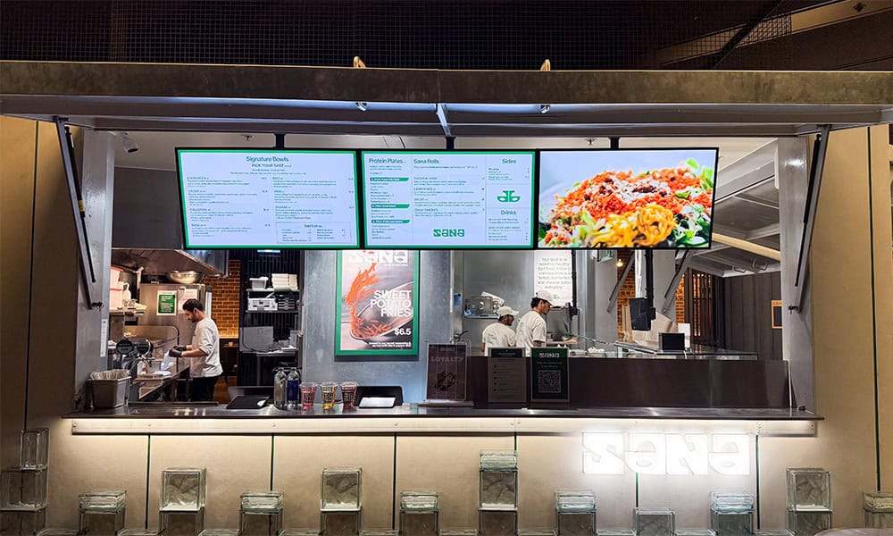 digital menu boards for cafes restaurants and QSRs