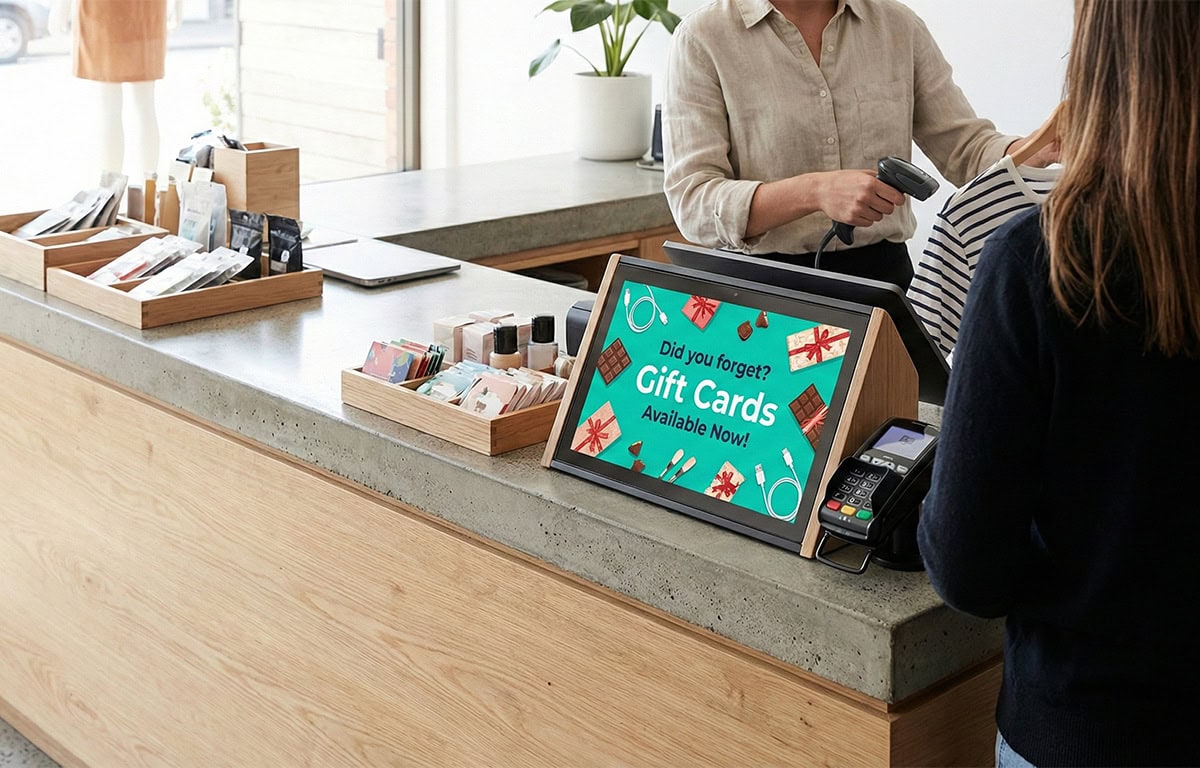digital screens in retail stores signage in shopping mall