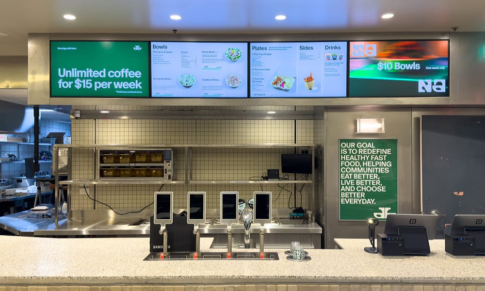 Multi Site Cafe Digital Signage And QSR Groups
