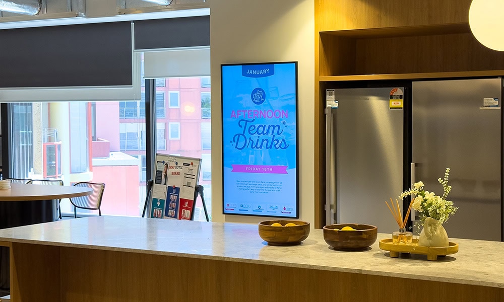 Digital Notice Boards and Employee Communications screens