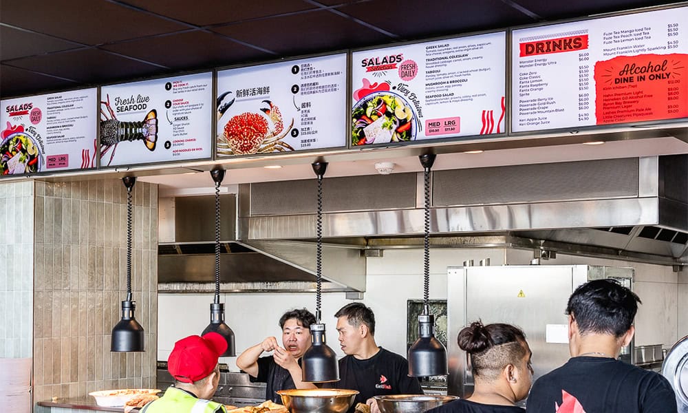 get fish sydney fish market digital signage software integration