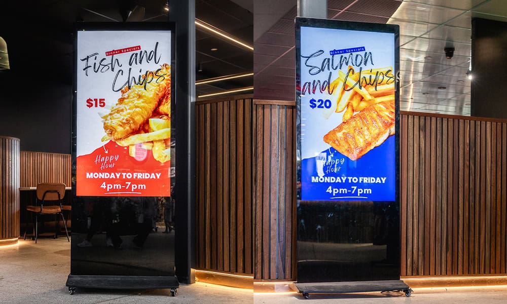 get fish sydney fish market digital signage software integration